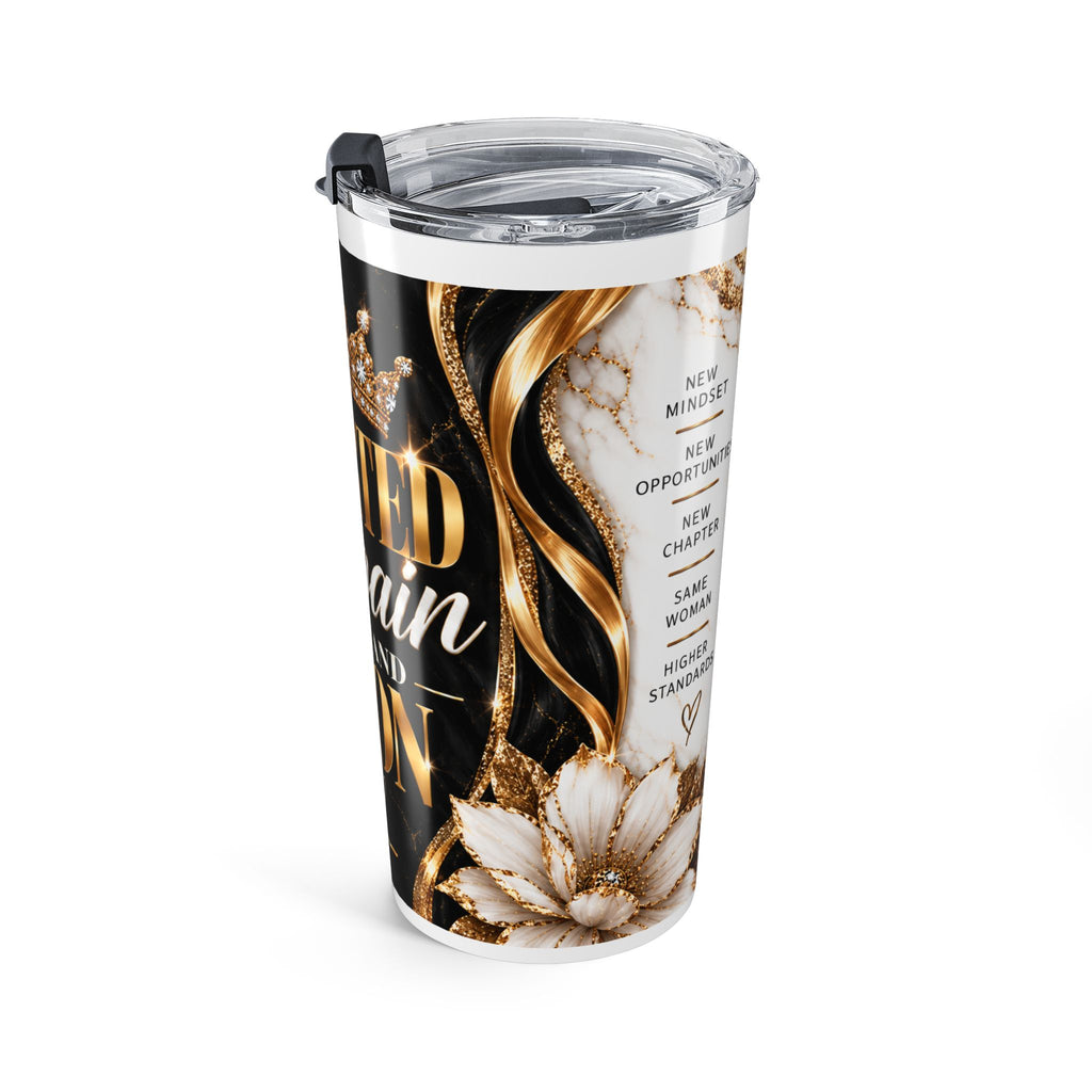 Motivational 20oz Tumbler – "Started Again and Won" Inspirational Travel Mug