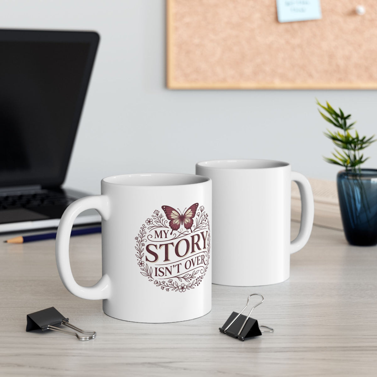 Inspirational Ceramic Mug "Family Is Everything" – Floral Script Coffee Cup (11oz/15oz)