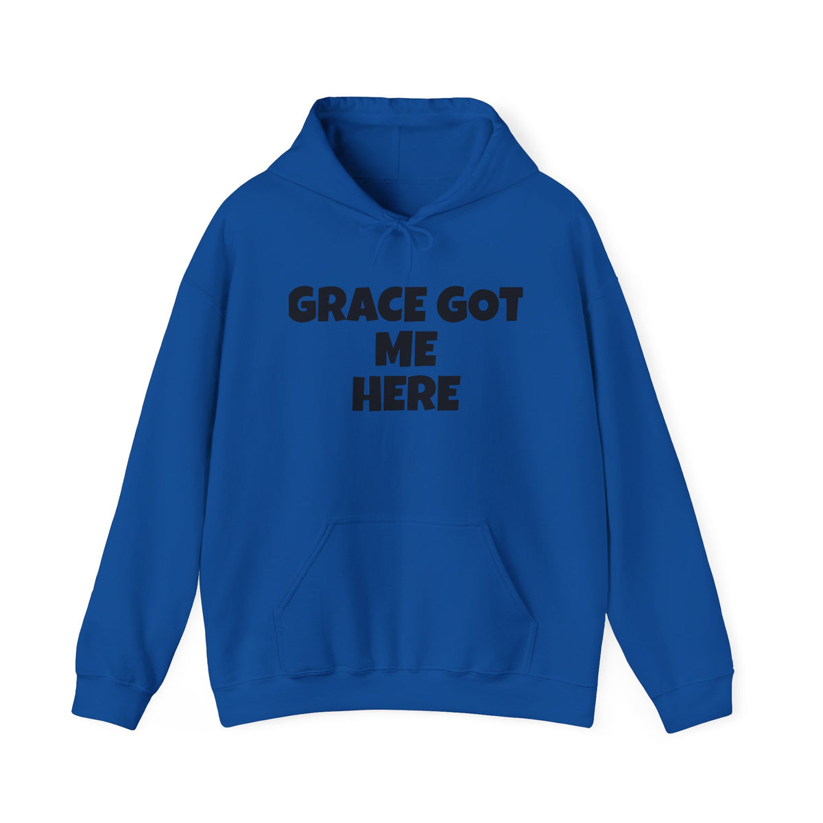 Grace Got Me Here Hoodie — Inspirational Christian Hooded Sweatshirt