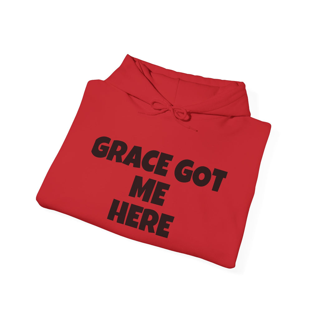 Grace Got Me Here Hoodie — Inspirational Christian Hooded Sweatshirt