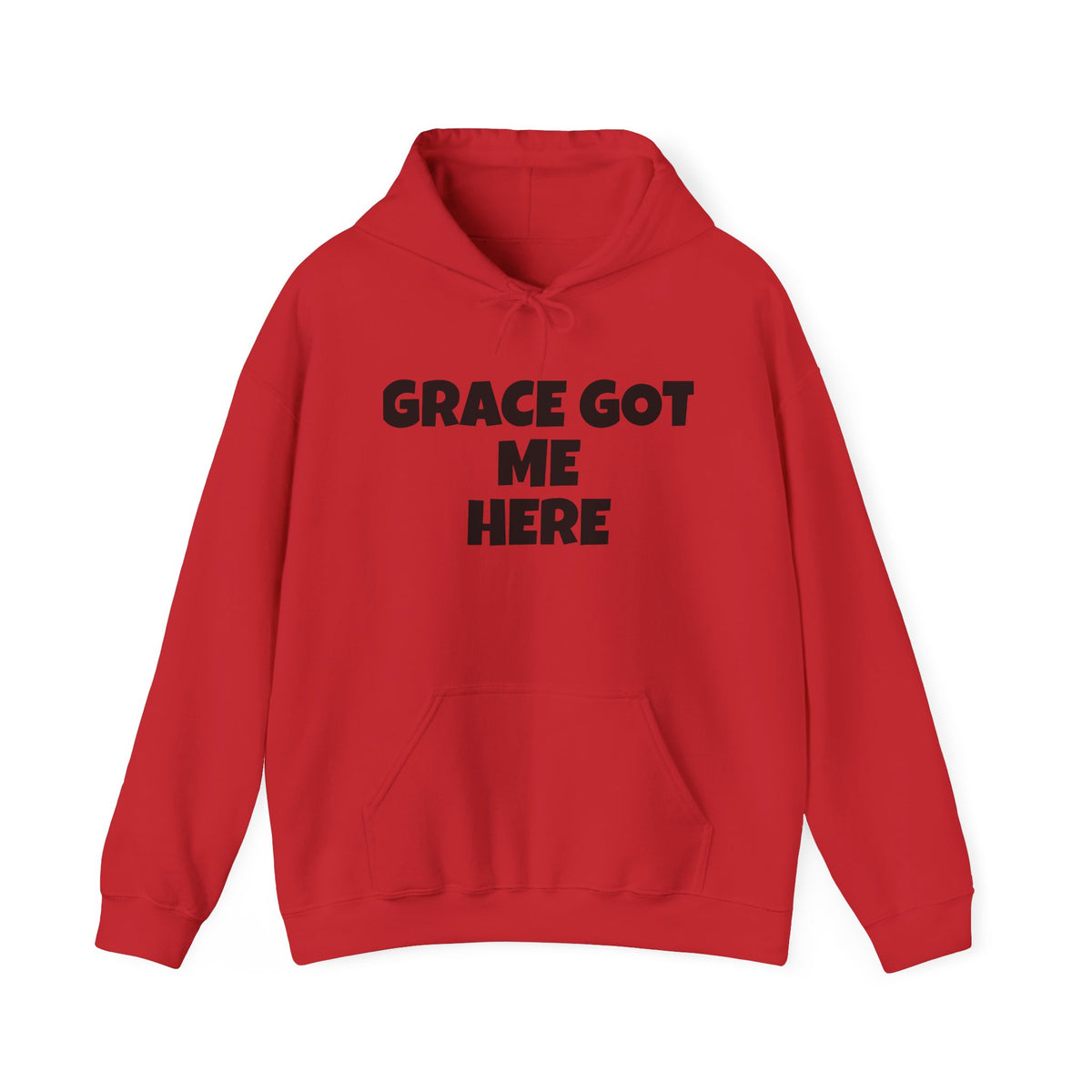 Grace Got Me Here Hoodie — Inspirational Christian Hooded Sweatshirt