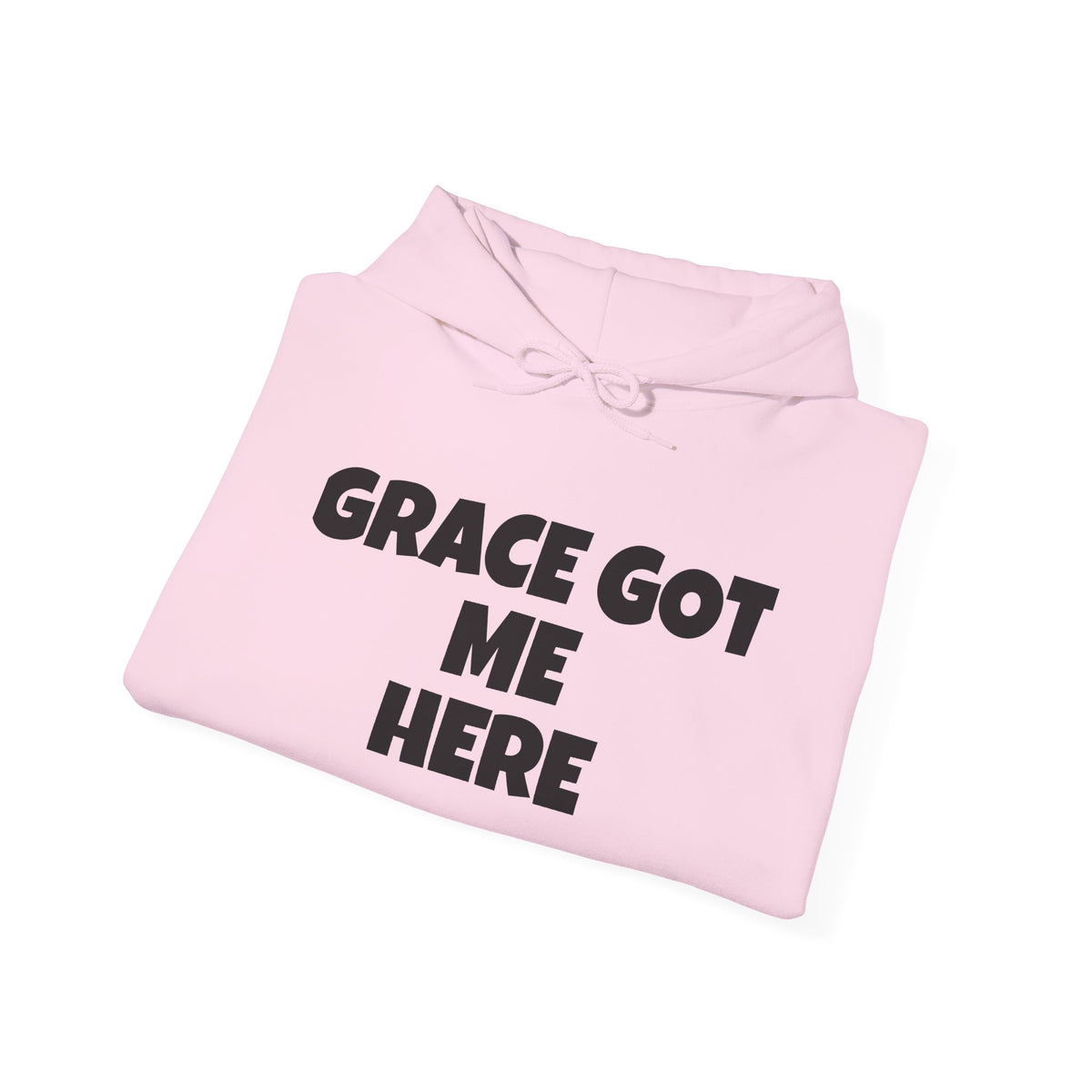 Grace Got Me Here Hoodie — Inspirational Christian Hooded Sweatshirt