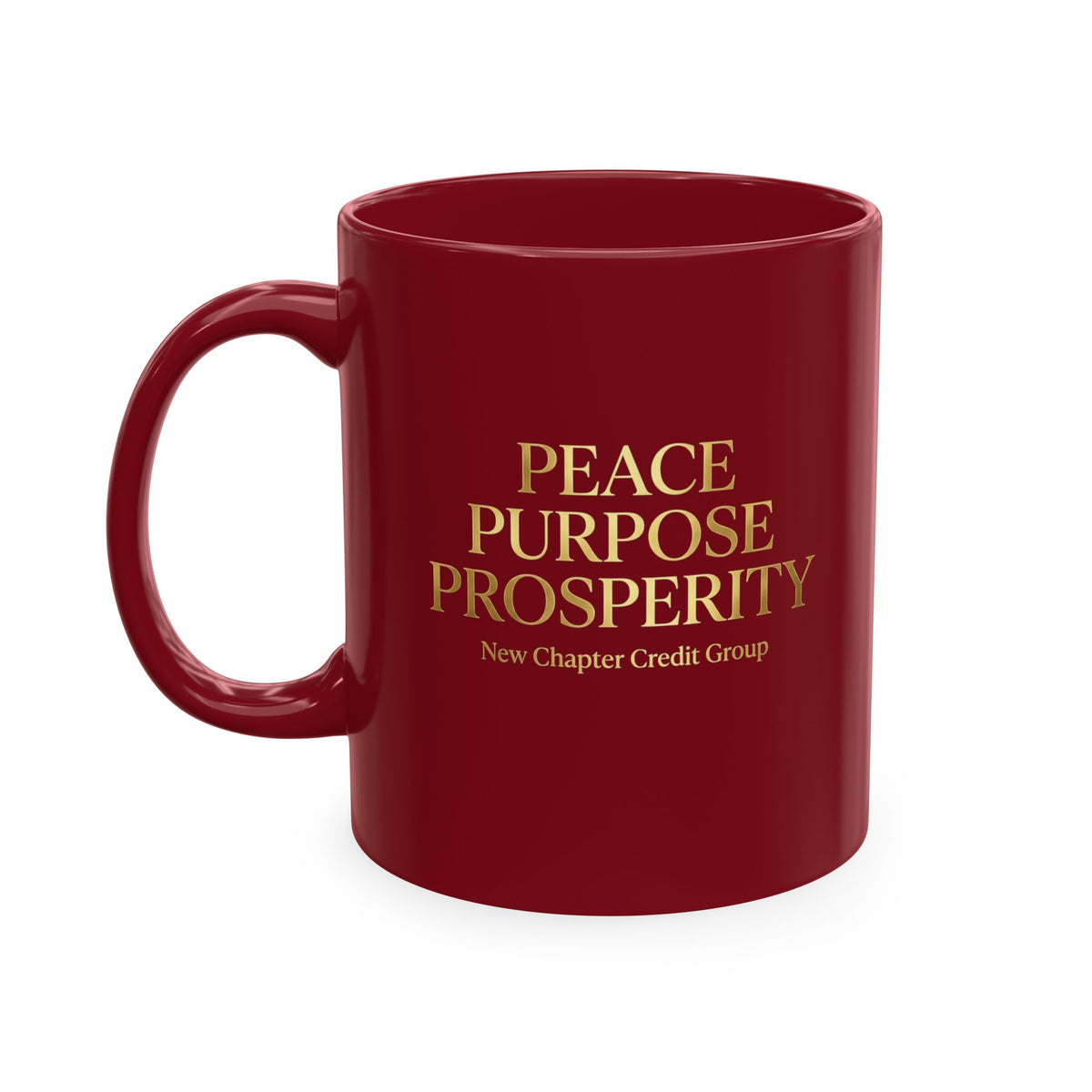 Peace Purpose Prosperity Mug | Inspirational Quote Ceramic