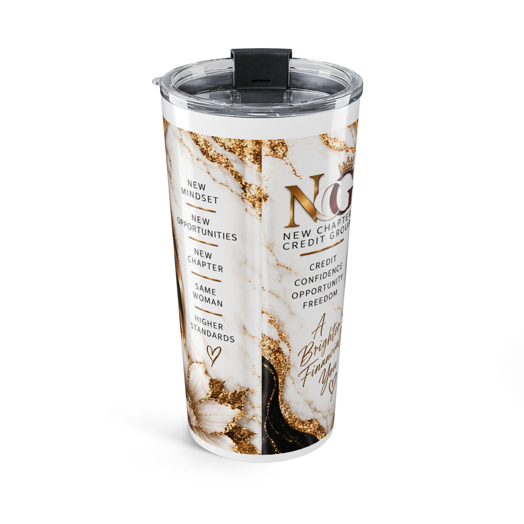 Motivational 20oz Tumbler – "Started Again and Won" Inspirational Travel Mug