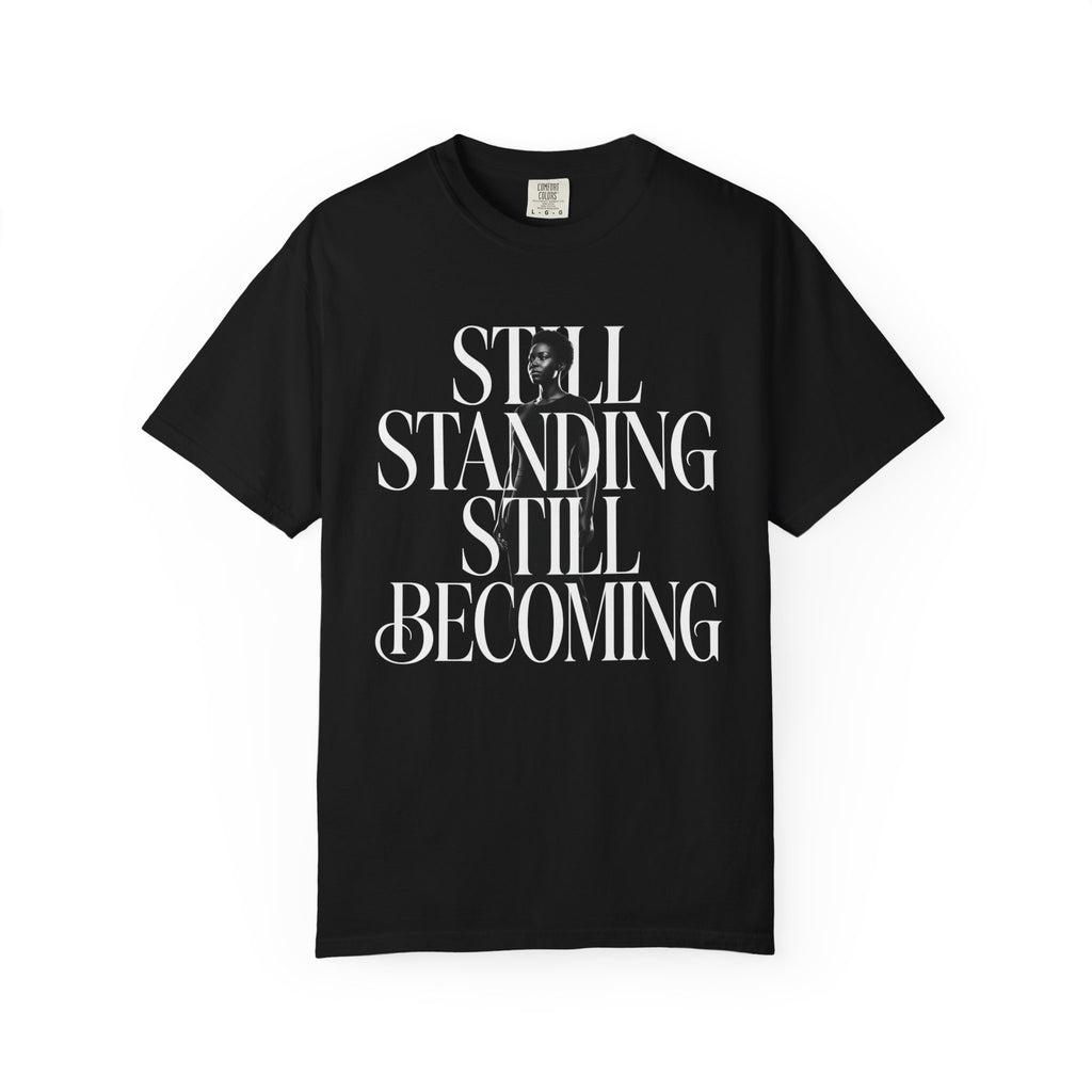 T-Shirt — Minimalist Silhouette Graphic Tee with 'ANDTIF' Typography