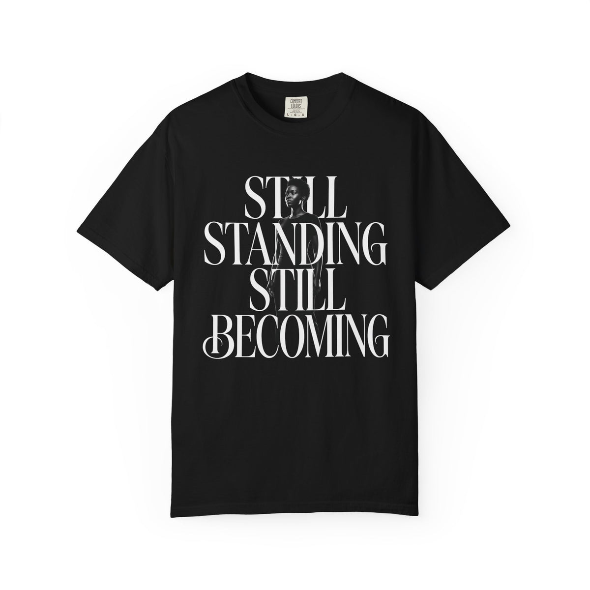 T-Shirt — Minimalist Silhouette Graphic Tee with 'ANDTIF' Typography