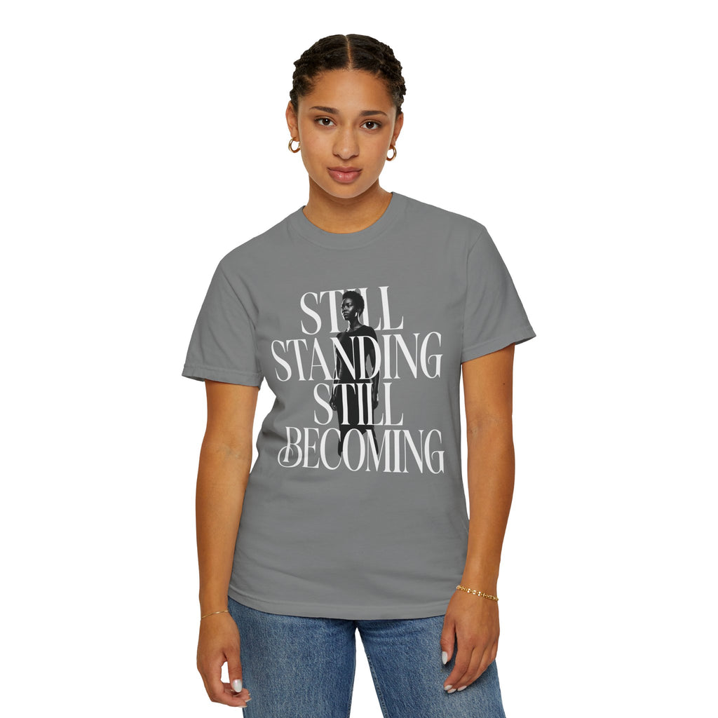 T-Shirt — Minimalist Silhouette Graphic Tee with 'ANDTIF' Typography