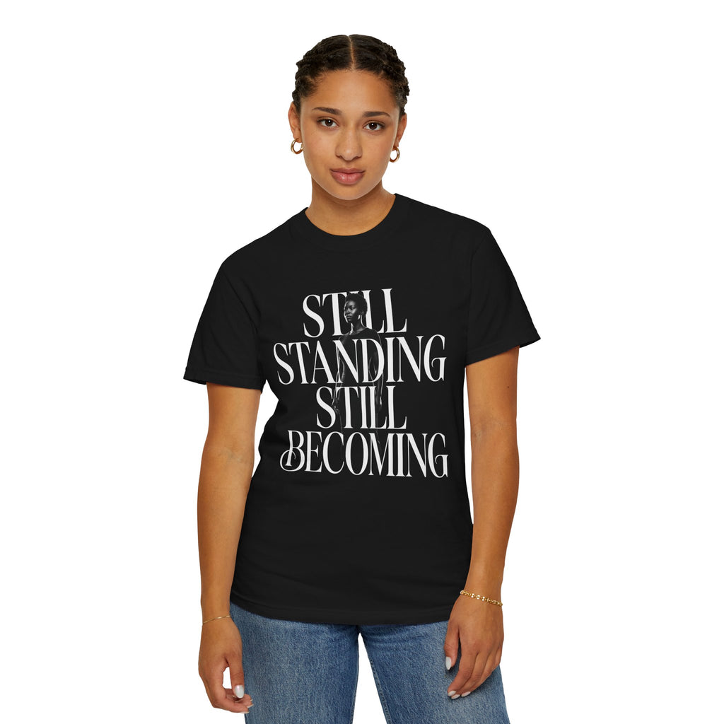 T-Shirt — Minimalist Silhouette Graphic Tee with 'ANDTIF' Typography