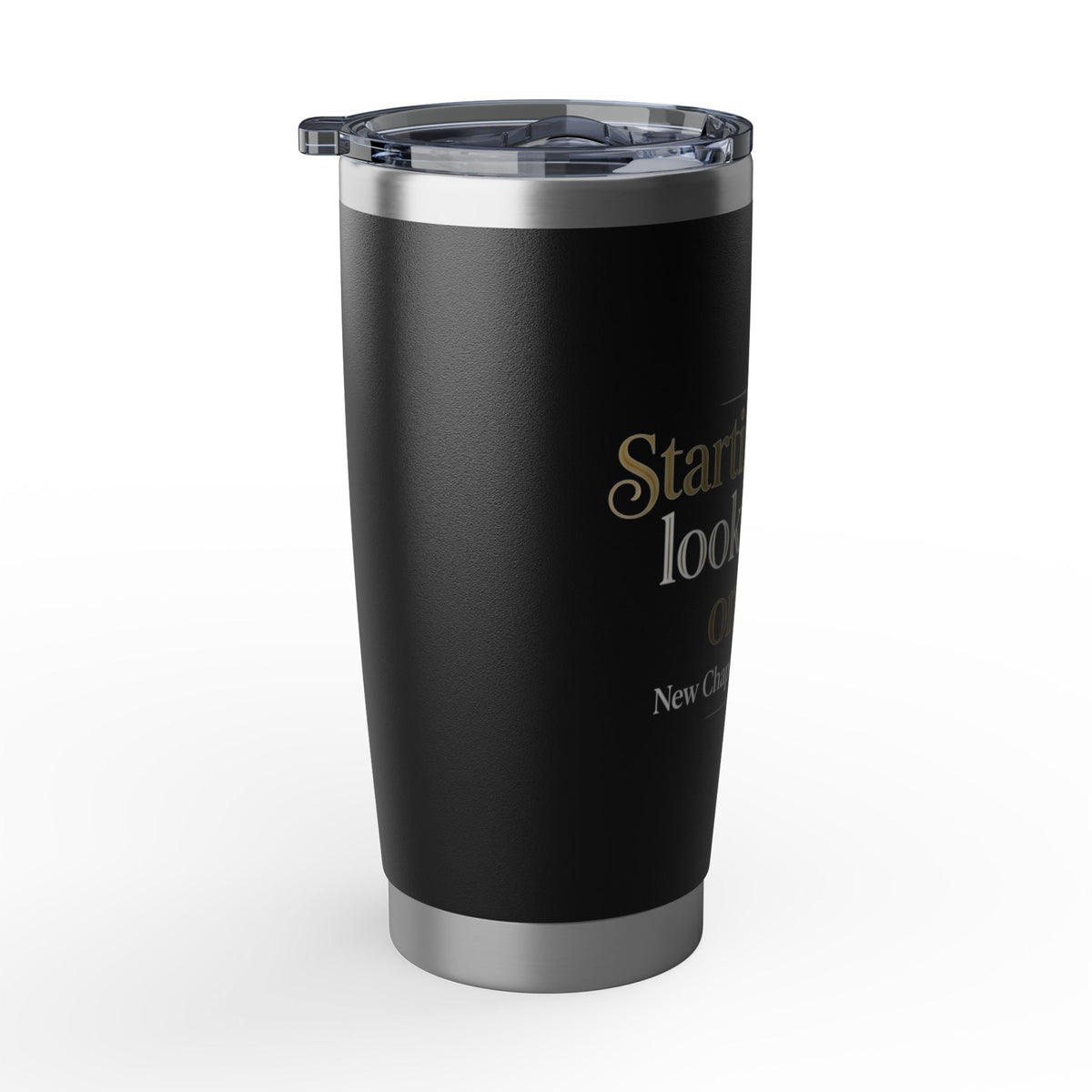 Starting Over Looks Good On Me Tumbler | Inspirational Quote Travel Mug