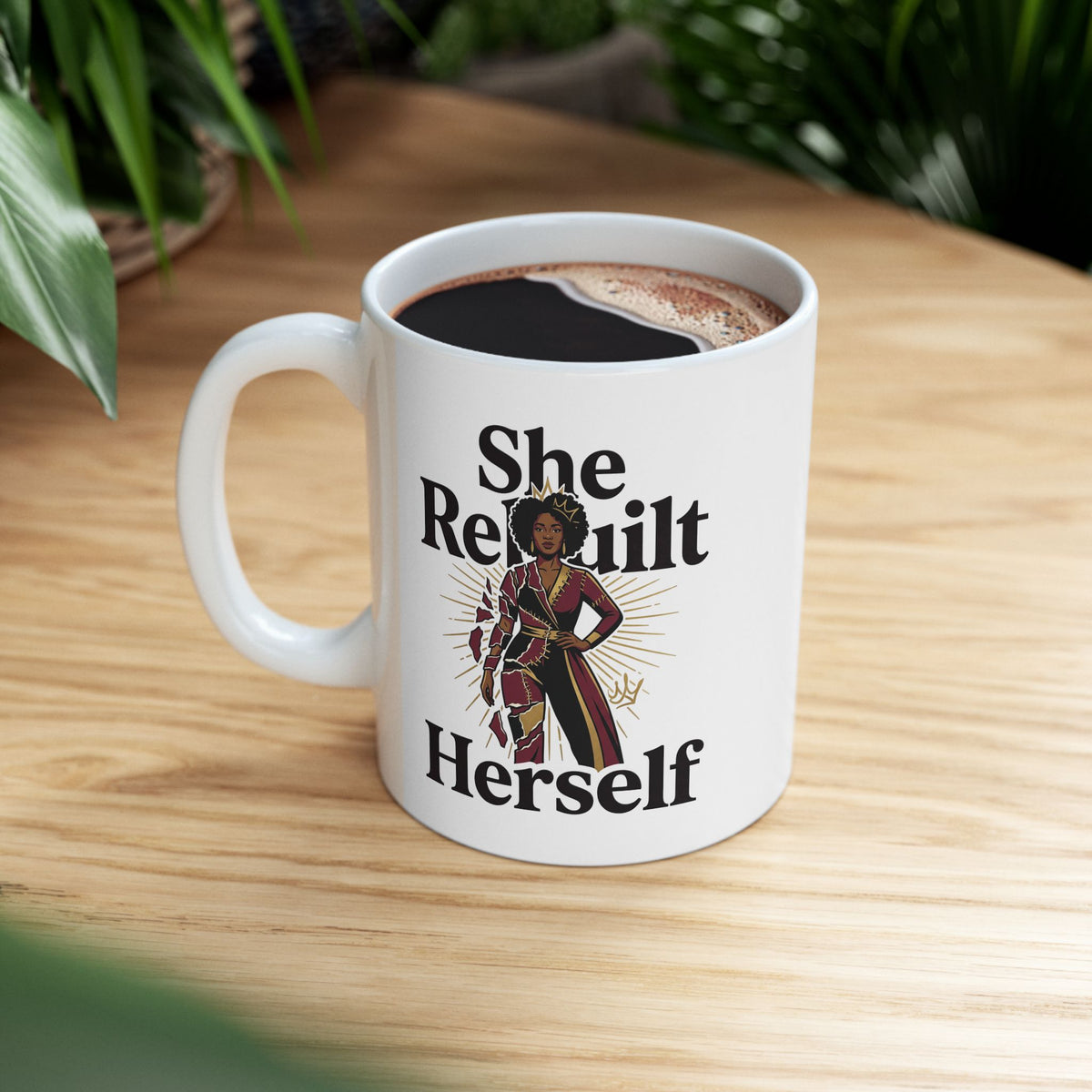 Ceramic Mug - Sunflower ‘She Rested, Her Heart Kept Going’ Inspirational Coffee Mug (11oz, 15oz)