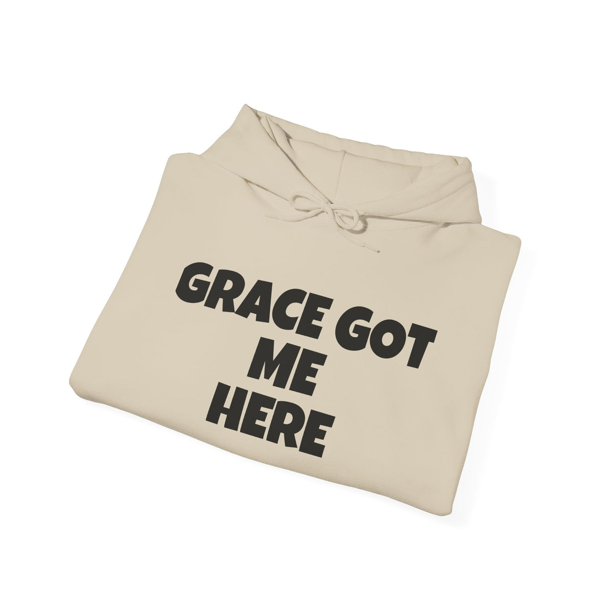 Grace Got Me Here Hoodie — Inspirational Christian Hooded Sweatshirt