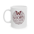 Inspirational Ceramic Mug "Family Is Everything" – Floral Script Coffee Cup (11oz/15oz)