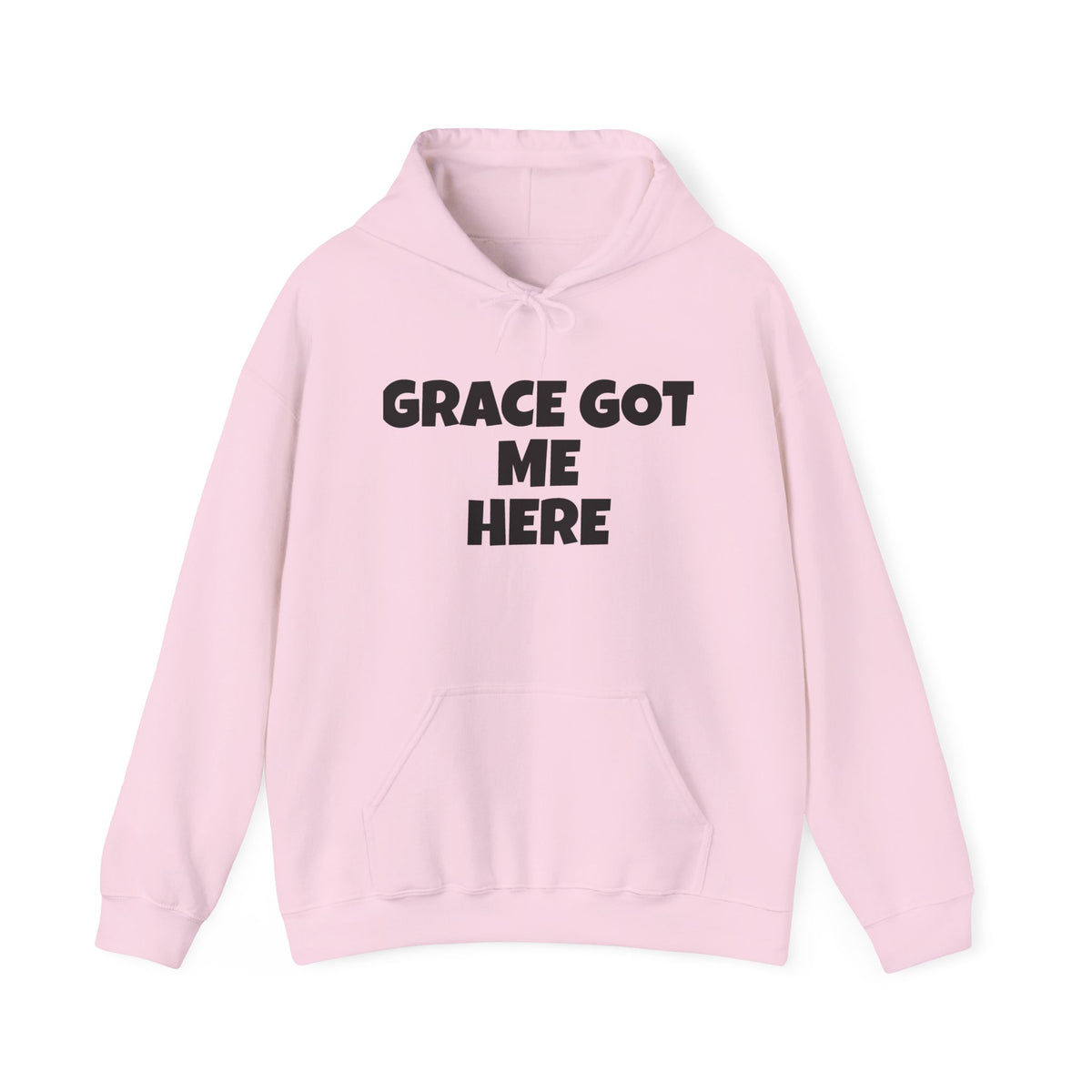 Grace Got Me Here Hoodie — Inspirational Christian Hooded Sweatshirt
